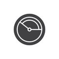 Circular clock icon vector Royalty Free Stock Photo