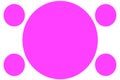 Circular Colored Banners - Pink Circles. Can be used for Illustration purpose, background, website, businesses, presentations,