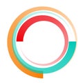 Circular, concentric element. Abstract circle. Preloader, crosshair, buffer shape Royalty Free Stock Photo