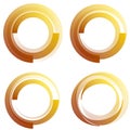 Circular, concentric element. Abstract circle. Preloader, crosshair, buffer shape Royalty Free Stock Photo