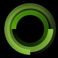 Circular, concentric element. Abstract circle. Preloader, crosshair, buffer shape Royalty Free Stock Photo