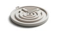 Circular 3D Maze Puzzle - Problem Solving Concept Royalty Free Stock Photo