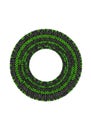 Circular design composed of binary code in black and green. The Royalty Free Stock Photo