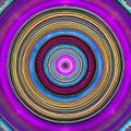 A circular design with intricate interlocking shapes in shades of pink and purple4, Generative AI