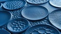 Circular Dimples Round shallow dimples add a playful and tactile element to this embossed silicone texture inviting