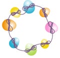 Circular Easter Egg Frame