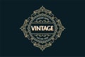 Circular Elegant Vintage Badge Label Logo design inspiration Royalty Free Stock Photo