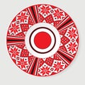 Circular ethnic oranament. Vector illustration