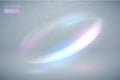Circular flare multicolor light effect. Abstract galaxy ellipse border. Luxury shining rotational glow line. Power energy glowing Royalty Free Stock Photo