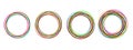 Circular form, set of circles using sketch drawing circle lines, circular logo elements Ã¢â¬â vector