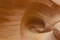 Circular Formation of Sandstone in Little Wild Horse Canyon Trail in Utah Royalty Free Stock Photo