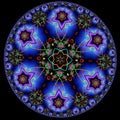Circular fractal decorative pattern