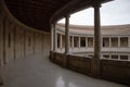 The circular gallery of the palace of Charles the fifth, Alhambra, Granada, Spain Royalty Free Stock Photo