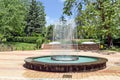 Circular garden fountain