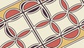 Circular Geometric Pattern with Interlocking Forms, vector design Generative AI Royalty Free Stock Photo
