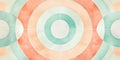 Circular geometric pattern soft colours symmetry suede fabric