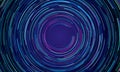 Circular geometric vortex light motion background