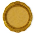 Circular golden frame