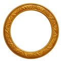 Circular Golden Picture Frame