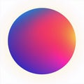 A circular gradient design features pink and blue hues blending smoothly Royalty Free Stock Photo