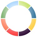 Circular graph icon, chart icon. Element for infographic design