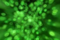 Circular green leaf bokeh background