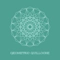 Vector Geometric Guilloche Rosette