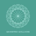Vector Geometric Guilloche Rosette