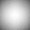 Abstract Black Circular Halftone Dots Pattern in White Background Royalty Free Stock Photo