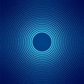 Abstract Circular Shining Halftone Dots Pattern in Dark Blue Background Royalty Free Stock Photo