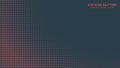 Circular Halftone Pattern Round Border Vector Red Black Colour Abstract Backdrop