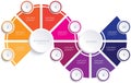 Circular infographic diagram template business success infographics ideas