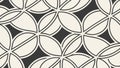 Circular Interlocking Pattern, Abstract and Connecting Design, vector design Generative AI Royalty Free Stock Photo
