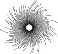 circular irregular rays vortex with small empty space in center Royalty Free Stock Photo