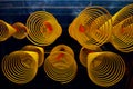 Circular Joss Sticks in Macau Royalty Free Stock Photo