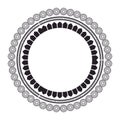 Circular lace mandala style