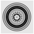 Circular lace pattern vector