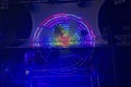 Circular laser light effect