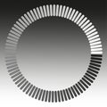 Circular loading bar. Progress status indicator. Gradient ring symbol. Vector interface element. Royalty Free Stock Photo