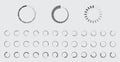 Circular Loading Buffering Icons Vector Set Royalty Free Stock Photo