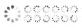 Circular Loading Buffering Icons Vector Video Ready for Animation Gif Royalty Free Stock Photo