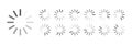 Circular Loading Buffering Icons Vector Video Ready for Animation Gif Royalty Free Stock Photo