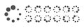 Circular Loading Buffering Icons Vector