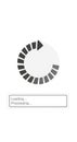 A circular loading icon consisting of dark gray segments arranged around a white circle Royalty Free Stock Photo