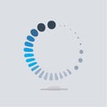 Circular Loading Progress Bar Icon Royalty Free Stock Photo