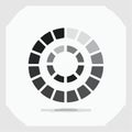 Circular Loading Progress Bar Vector Icon Royalty Free Stock Photo