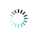 Circular loading vector icon design