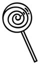 Circular lolipop, icon