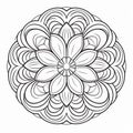 Circular Mandala Coloring Page Inspired By Henri Le Fauconnier