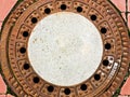 Circular manhole Royalty Free Stock Photo